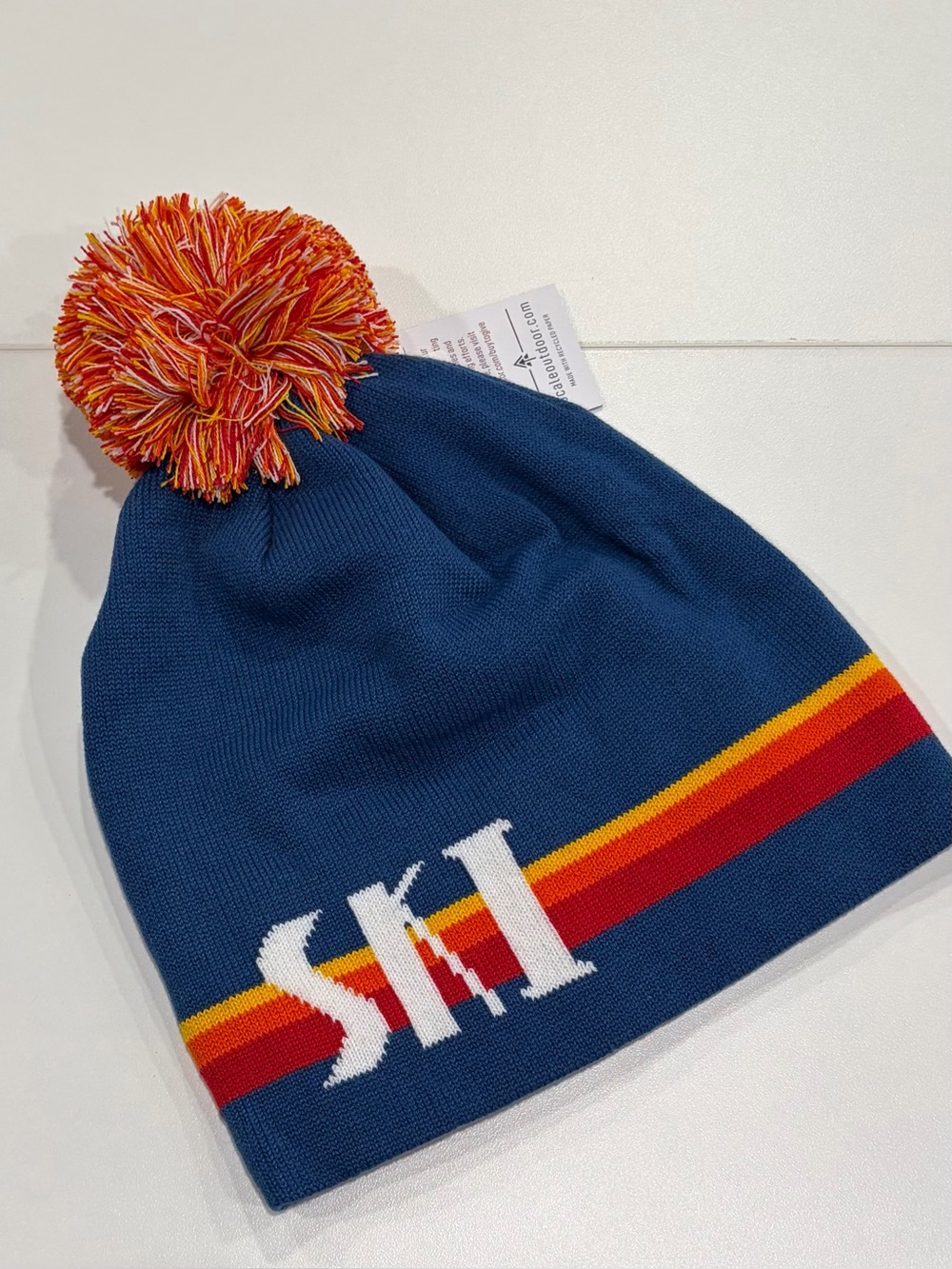Locale Men's Women's Vintage Ski Beanie Hat Snow NWT Blue Red Orange Retro